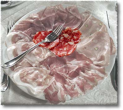 A Platter of Affettati Mist: Prosciutto
